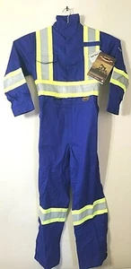 Pioneer Hi-Viz Safety Coverall Flame Resistant CSA Z96-15 Class 1 Level 2 Blue - Picture 1 of 5
