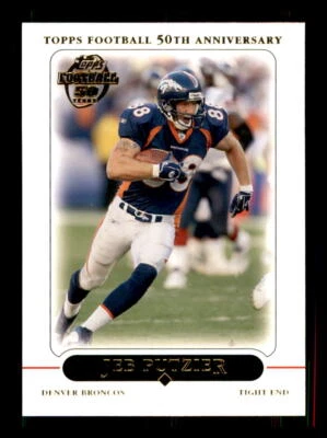 2005 FOOTBALL 2005 Topps Jeb Putzier Denver Broncos #73 1 - Image 1 of 2