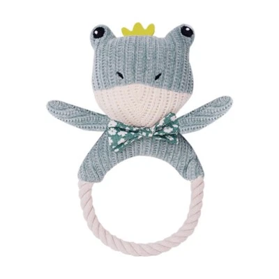 Cuerda para masticar perro serie Sherge juguete oso cachorro rana tela cuerda de algodón lona Foto 1 de 4