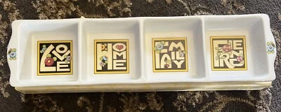 NIB Mary Engelbreit~At Home~Divided Tray~* LOVE~HOME~FAMILY~FRIENDS*~@4”x15.5” - Image 1 of 2