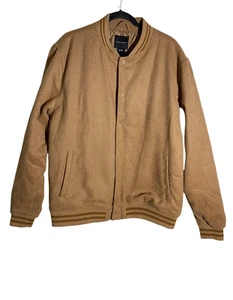 Chaqueta universitaria Cotton On Garments marrón terciopelo broches a presión talla XL - Imagen 1 de 7