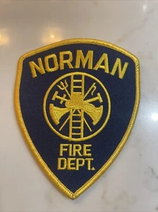 New Iron On OKLAHOMA OK NORMAN FIRE DEPARTMENT NICE SHOUDLER PATCH EMS - Picture 1 of 8