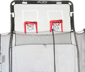 15 Ft Trampolines Double Basketball Hoop Accessories Trampoline Games Outdoor US - Picture 1 of 11