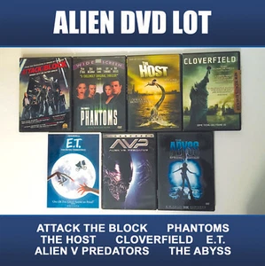 DVD Lot 7 Alien Attack Block Phantoms Host Cloverfield ET Predator Abyss McGowan - Foto 1 di 1
