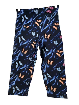 NOBO NO BOUNDARIES STRETCH COTTON CAPRI LEGGING NAVY BUTTERFLY 尺寸。 Jrs. M* — 第 1/4 张图片