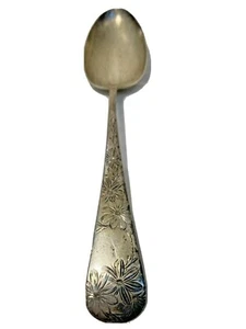 Vtg Gorham? Lion Anchor G Hallmark Sterling Silver 8.5" Spoon w Daisy Flower  - Picture 1 of 8
