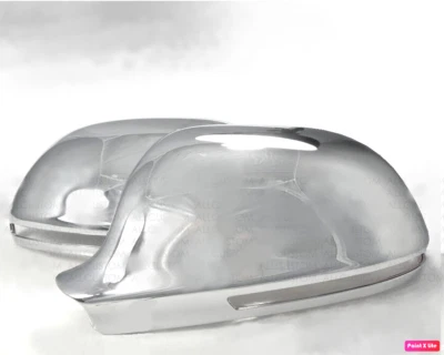 2 COQUES CHROME ADHESIVES RETROVISEURS AUDI A3 A4 A5 B8 A6 C6 A8 Q3 8U S3 S4 S5 - Imagen 1 de 2