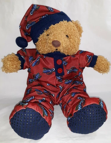 Cleveland Cavaliers Pajamas On A Teddy Bear  14" Cover