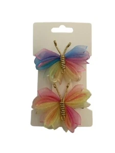 Pinzas para el pelo de cocodrilo mariposa para niñas - Imagen 1 de 2