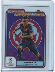 2025 Topps Finest UEFA Prized Footballers Purple Neymar Jr FC Barcelona - Picture 1 of 1