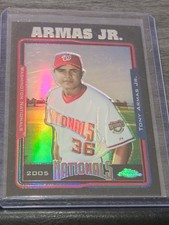 2005 (NATIONALS) Topps Chrome Black Refractors #396 Tony Armas Jr. /225