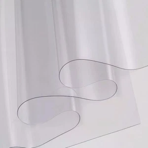 TELO PVC CRISTAL TRASPARENTE PLASTIFICATO VARI SPESSORI TAGLIO DA MEZZO METRO - Foto 1 di 12