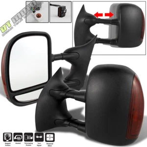 PAIR(2) 1999-2007 Ford F250~F550 SUPERDUTY LED Signal+Power+Heated Tow Mirrors - Picture 1 of 6