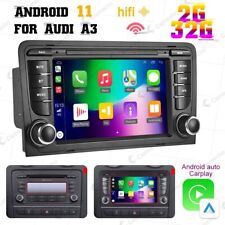 Carplay Android 11 Autoradio GPS 2+32G RDS Navi BT USB für Audi A3 S3 RS3 8P 8V