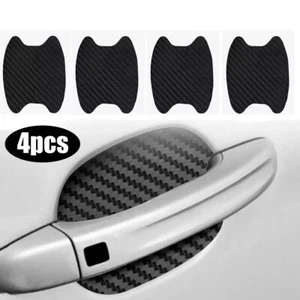 3D Carbon Fiber Sticker Car Door Handle Anti Scratch Protector Film Decal Cover - Picture 1 of 13