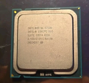 Intel Core 2 Duo E7500 2.93Ghz 2-Core LGA775 Desktop CPU Processor SLGTE - Picture 1 of 3