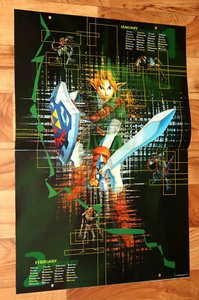1999 Nintendo promo Calendar Donkey Kong The legend of Zelda Banjo-Kazooie Mario - Picture 1 of 9