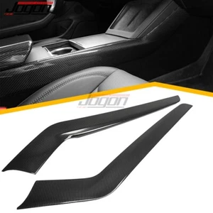 Gloss Carbon Console Gear Panel Side Decor For Tesla Model 3 Long Range 2024-25 - Picture 1 of 13