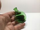 Small Antique Emerald Green Flask Type Perfume/scent Bottle.