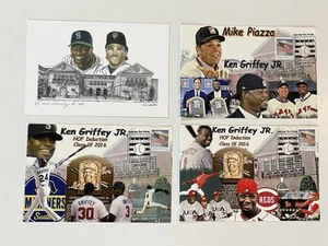 Griffey Jr 2016 Cachet 4-Post Cards PO Stamped HOF WEEKEND, Limited - Picture 1 of 7