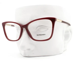 Burberry Sally Eyeglasses Glasses BE 2348 3403 Polished Dark Red 55mm with Case - Picture 1 of 6
