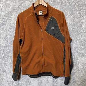 Chaqueta polar para hombre The North Face, naranja óxido y negro, talla grande - Imagen 1 de 9