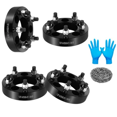 4PCS 1.25" 5x4.75 Wheel Spacers M12x1.5 For Excalibur Limited GMC Jimmy - Image 1 of 4