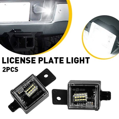 Luz de placa de LED de licença compatível com 2014-2018 Silverado Chevrolet 1500 GMC Sierra 1500 - Imagem 1 de 4