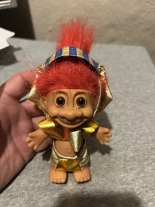 EGYPTIAN TUT PHARAOH - Bambola Troll Russ 5" - Capelli Rossi - Completa - Foto 1 di 3