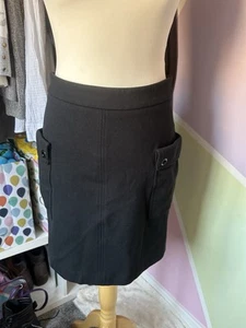 NEXT Women's Black Jersey Short Stretch Smart Skirt Size 12 - Picture 1 of 5