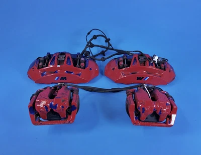 13-17 BMW F06 F10 F12 F13 M5 M6 FRONT REAR BRAKE CALIPERS SET BREMBO 42K MILES - Image 1 of 4