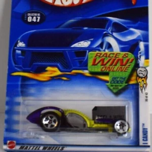 2002 Hot Wheels I Candy Car First Editions #47 35/42 Lime Green Purple 1:64 NEW! - Picture 1 of 11