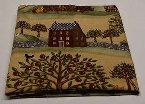 APPLE CRISP deb strain 20" x 44" MODA FABRIC orchard farm house trees harvest - Picture 1 of 6