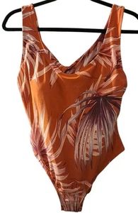 Palisades Beach Club Women's 18W One Piece Swimsuit Burnt Ochre Palm Desert NWT - Picture 1 of 5