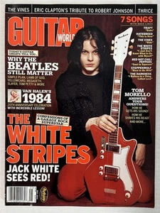 Guitar World Jack White Stripes Vintage magazine 2004 Eddie Van Halen - Foto 1 di 5