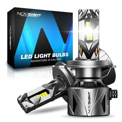 2x NOVSIGHT H4 9003 LED Headlight Bulbs 60000LM 6500K Hi Lo Lamp Replace Halogen - Image 1 of 4