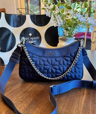 Kate Spade New York Spade Flower Quilted Fabric Convertible Crossbody - Gorgeous - Image 1 of 4