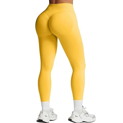 Women High Waist Seamless Scrunch Butt Lifting Workout GYM Leggings Yoga Pants - Image 1 of 4