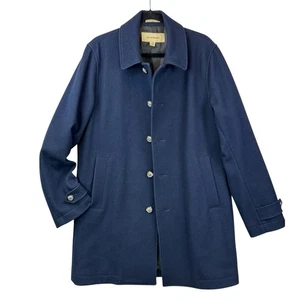 Abrigo de Lana JOURNAL STANDARD Azul Marino Largo Medio Vestido con Botones Para Mujer’s Grande L - Imagen 1 de 10