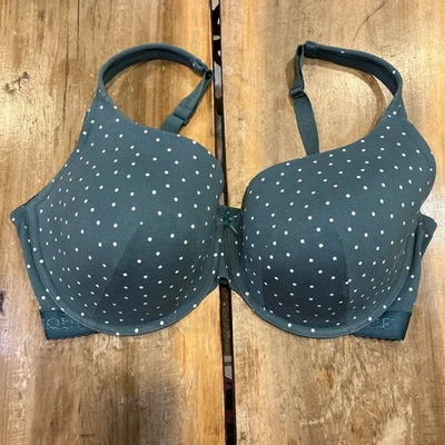 Sujetador Camiseta Algodón Polkadot Verde Cacique Forrado Con Cable 40H Foto 1 de 4