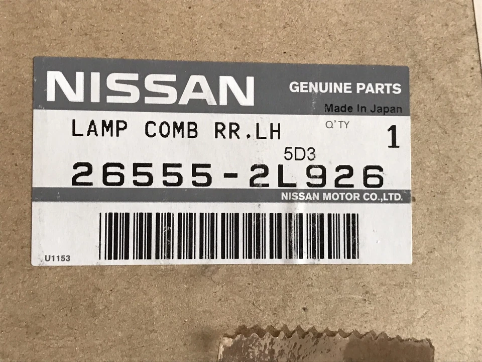 Genuine parts OEM INFINITI 265552L926 REAR Left side Tail Light  LAMP I30 - Image 1 of 1