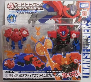Transformers Adventure Series TAV41 Gravity & Optimus Prime Gravity Armor Figure - Picture 1 of 8
