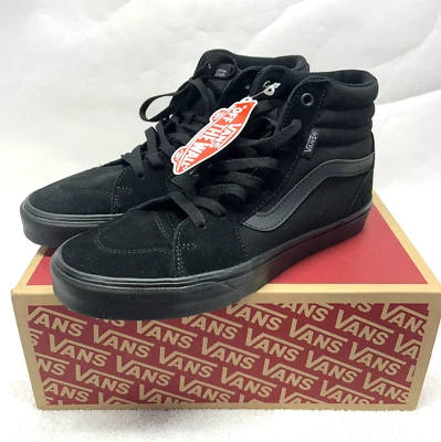 Zapatillas deportivas Vans Filmore Hi de gamuza/lona negras talla 8M altas para hombre NUEVAS Foto 1 de 4