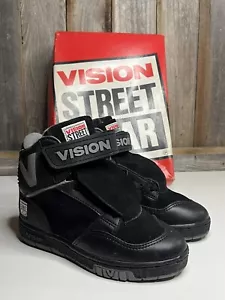 Vision Street Wear Men's Suede Hi Top Retro Skate Shoe SZ 2 1/2 1980's EXC NOS - Picture 1 of 8