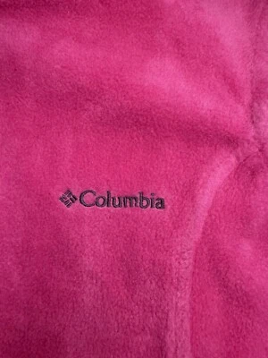Columbia Vest Women’s Large Pink Fleece Full Zip Pockets Fall Winter Jacket Vest - Image 1 of 4