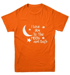 I Love You To The Moon And Back - Son Daughter Mom Dad Youth T-Shirt - Picture 1 of 20