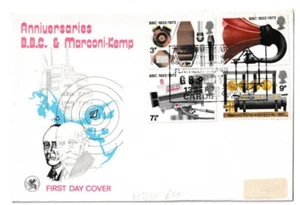13/9/1972 UK GB FDC - BBC - Marconi & Broadcasting House - Flatholm Island Speci - Picture 1 of 2