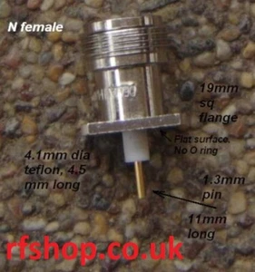 Tipo N, (pin hembra), conector coaxial, DELTA, (179-00225-DELTA), DELTA-NJ-179 - Imagen 1 de 1