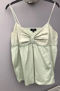 Ladies Papaya Strappy Top SIZE 16.light mint Green Anglaise Broglaise Bust Top - Picture 1 of 3