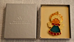 Wallace Silversmiths Christmas Cookie Ornament Angel in Solid Pewter - Picture 1 of 24